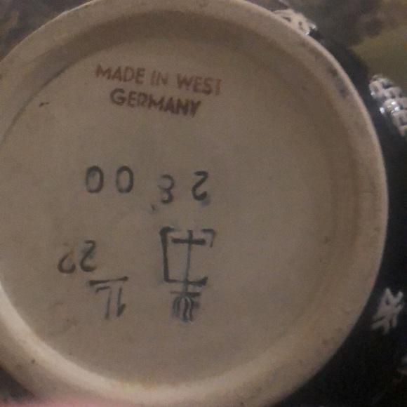 Beautiful blue faience pitcher - Picture 6 of 6